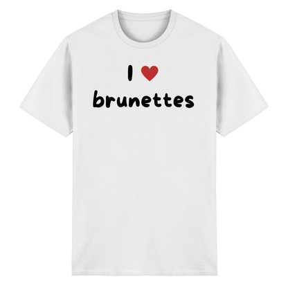 "I love brunettes" - Heavy Cotton T-Shirt