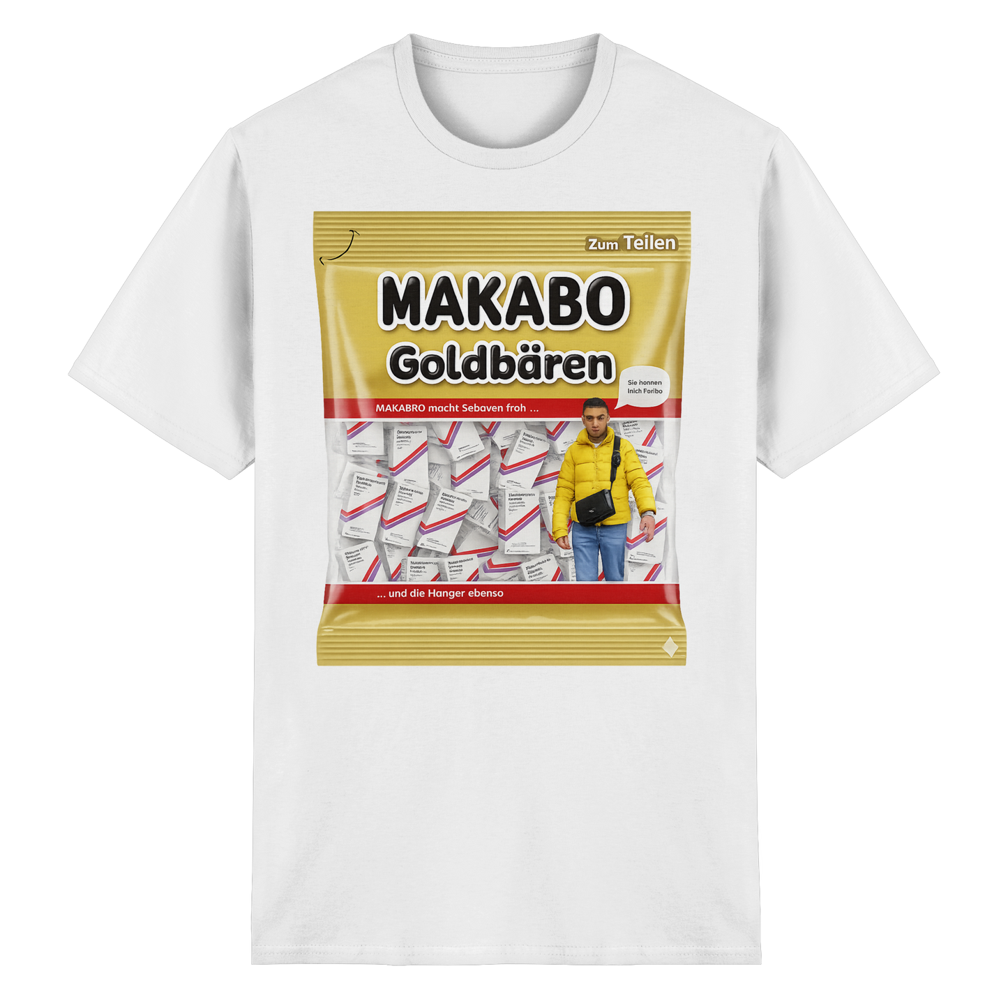 "Makabo Goldbären" - Heavy Cotton T-Shirt