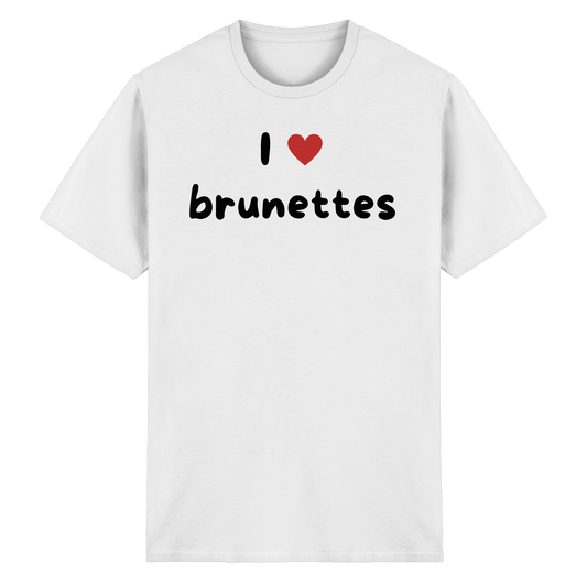 "I love brunettes" - Heavy Cotton T-Shirt