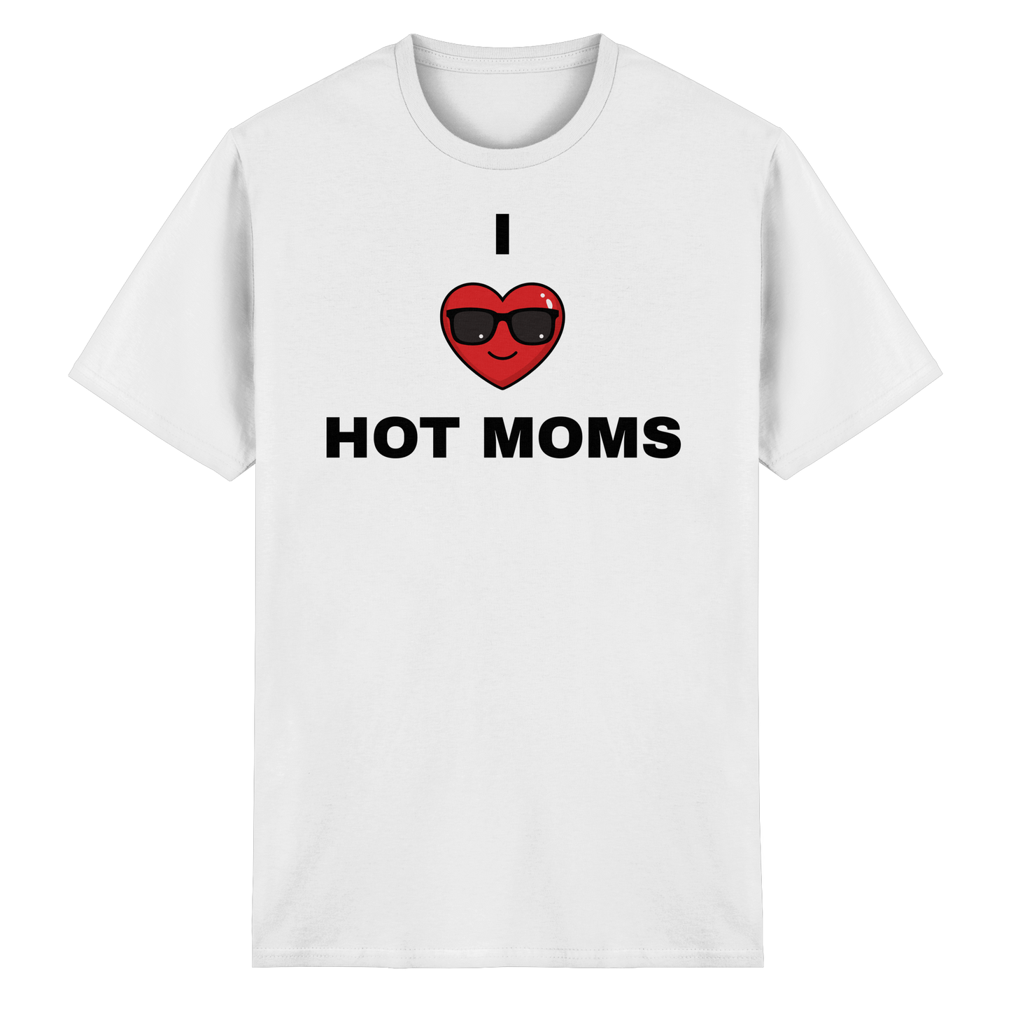 "I love hot moms" - Heavy Cotton T-Shirt