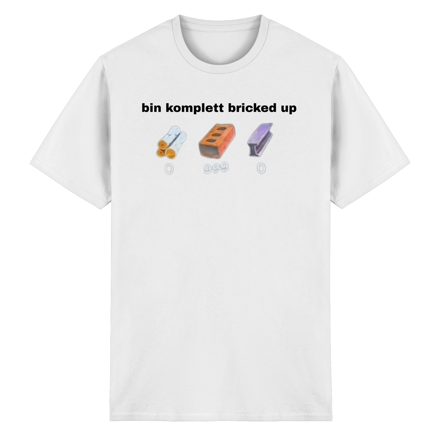 "bin komplett bricked up" - Heavy Cotton T-Shirt