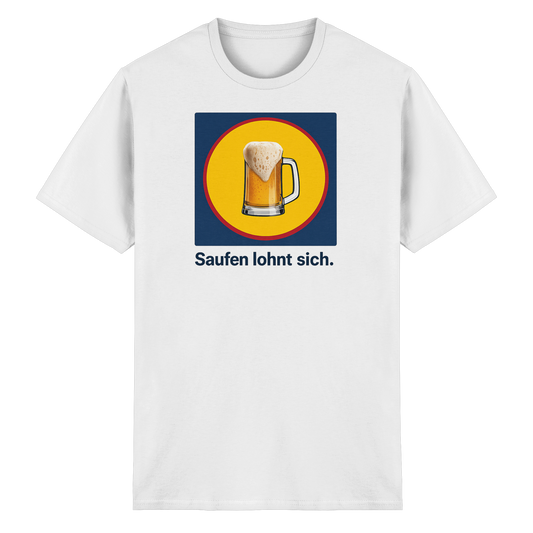 "Saufen lohnt sich" - Heavy Cotton T-Shirt
