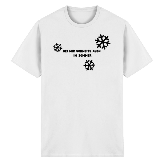 "Bei mir schneit auch im Sommer" - Heavy Cotton T-Shirt